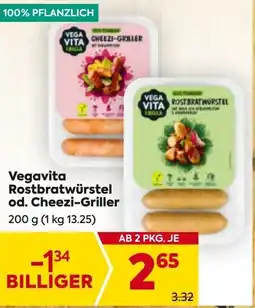 Billa Vegavita rostbratwürstel od. cheezi-griller Angebot