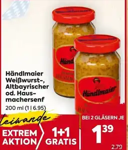 Billa Händlmaier Weißwurst-, Altbayrischer od. Haus- machersenf Angebot