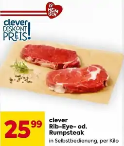 Billa Clever rib-eye- od. rumpsteak Angebot