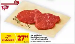 Billa Ja! natürlich bio-minutensteak vom weidejungrind Angebot