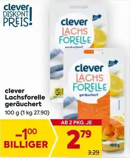 Billa Clever lachsforelle geräuchert Angebot