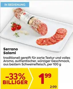 Billa Serrano Salami Angebot