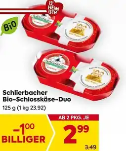 Billa Schlierbacher Bio-Schlosskäse-Duo Angebot