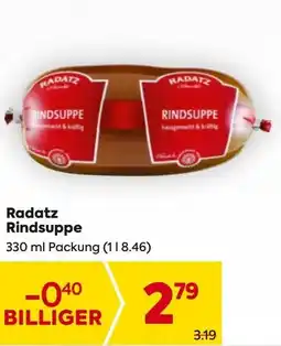 Billa Radatz rindsuppe Angebot