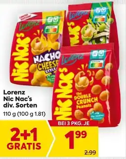 Billa Lorenz nic nac's div. sorten Angebot