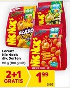 Billa Lorenz nic nac's div. sorten Angebot