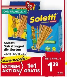 Billa Soletti Salzstangerl div. Sorten Angebot