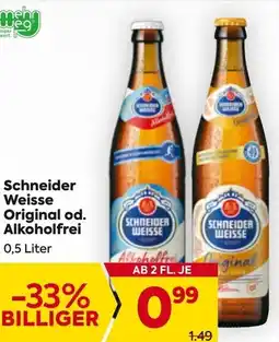 Billa Schneider weisse original od. alkoholfrei Angebot