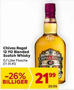Billa Chivas Regal 12 YO Blended Scotch Whisky Angebot