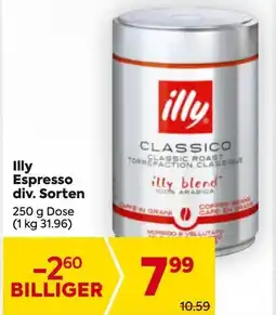 Billa Illy Espresso div. Sorten Angebot