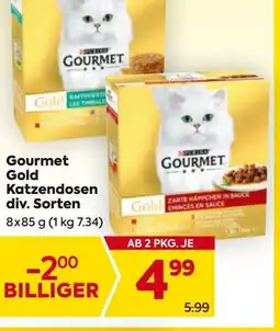 Billa Gourmet gold katzendosen div. sorten Angebot