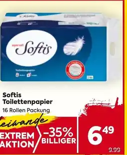 Billa Softis toilettenpapier 16 rollen packung Angebot