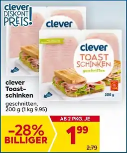 Billa clever Toast- schinken Angebot