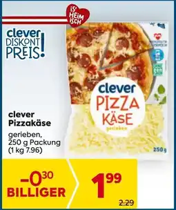 Billa Clever pizzakäse Angebot