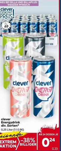 Billa clever ENERG DRINK div. sorten Angebot