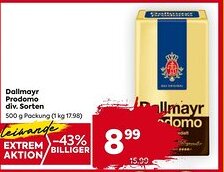 Billa Dallmayr prodomo div. sorten Angebot