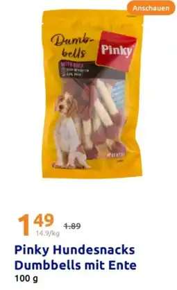 Action Pinky Hundesnacks Dumbbells mit Ente Angebot