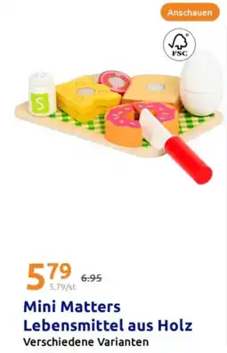 Action Mini Matters Lebensmittel aus Holz Angebot