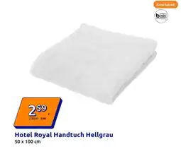 Action Hotel Royal Handtuch Hellgrau Angebot