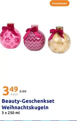 Action Beauty-Geschenkset Weihnachtskugeln Angebot