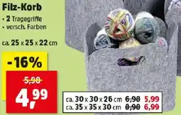 Thomas Philipps Filz-Korb Angebot