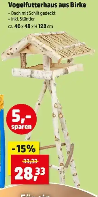 Thomas Philipps Vogelfutterhaus aus Birke Angebot