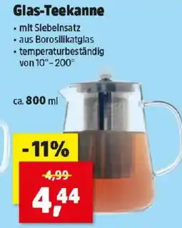 Thomas Philipps Glas-Teekanne Angebot