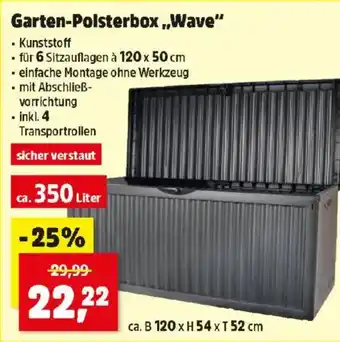 Thomas Philipps Garten-Polsterbox Wave Angebot