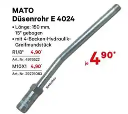 Lagerhaus Mato düsenrohr e 4024 Angebot