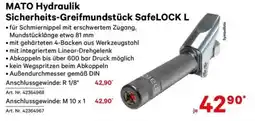Lagerhaus Mato hydraulik sicherheits-greifmundstück safelock l Angebot