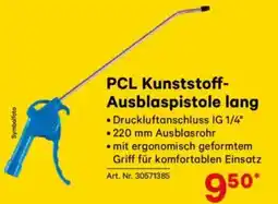 Lagerhaus PCL Kunststoff- Ausblaspistole lang Angebot
