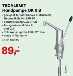 Lagerhaus Tecalemit handpumpe ok 9 b Angebot
