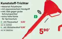 Lagerhaus Kunststoff-trichter mit Flexauslauf Angebot
