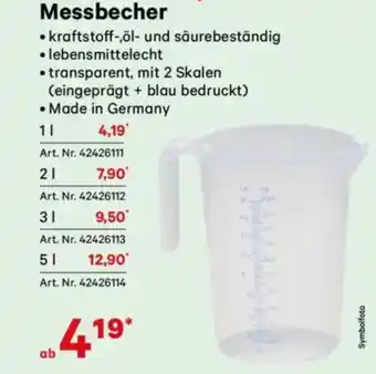 Lagerhaus Messbecher Angebot