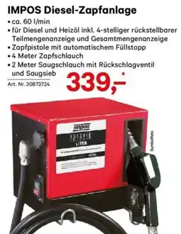 Lagerhaus Impos diesel-zapfanlage Angebot