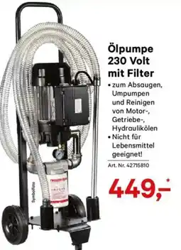 Lagerhaus Ölpumpe 230 volt mit filter Angebot