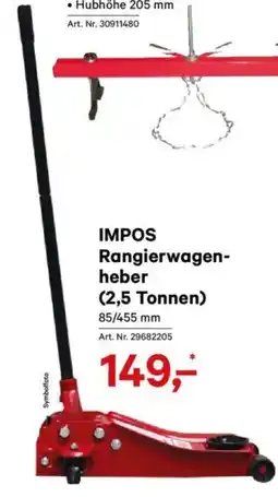 Lagerhaus Impos rangierwagen heber Angebot