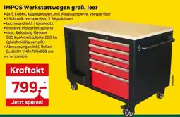 Lagerhaus Impos werkstattwagen groß leer Angebot