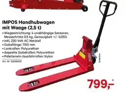 Lagerhaus IMPOS Handhubwagen mit Waage Angebot