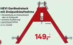 Lagerhaus Hevi gerätedreieck mit dreipunktaufnahme Angebot