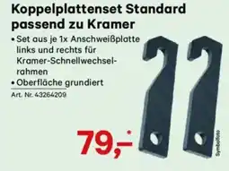 Lagerhaus Koppelplattenset standard passend zu kramer Angebot