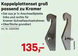 Lagerhaus Koppelplattenset groß passend zu kramer Angebot