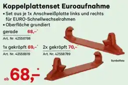 Lagerhaus Koppelplattenset euroaufnahme Angebot