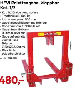 Lagerhaus Hevi palettengabel klappbar kat Angebot