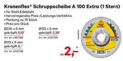 Lagerhaus Kronenflex Schruppscheibe A 100 Extra Angebot