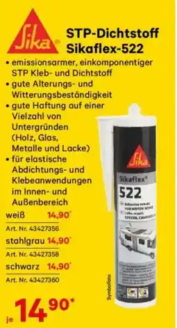 Lagerhaus Jika stp-dichtstoff sikaflex 522 Angebot