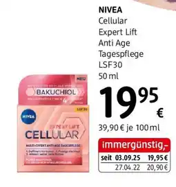 dm Nivea cellular expert lift anti age tagespflege lsf30 Angebot