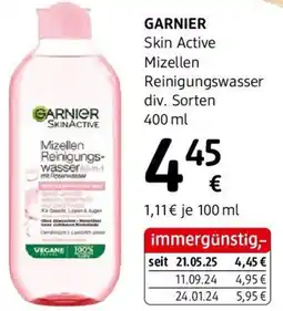 dm Garnier skinactive mizellen reinigungs Angebot