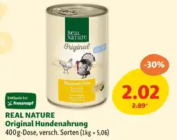 Fressnapf Real nature original hundenahrung Angebot