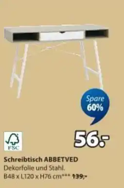 JYSK Schreibtisch abbetved Angebot